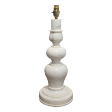 Load image into Gallery viewer, Pair of White Marble Bulbous Table lamps, Mid-Century Italian