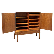 Load image into Gallery viewer, 1940s Swedish Tall Linen/Bar Cabinet by Ferdinand Lundquist