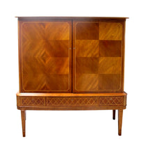 Load image into Gallery viewer, 1940s Swedish Tall Linen/Bar Cabinet by Ferdinand Lundquist
