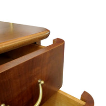 Load image into Gallery viewer, 1940s Swedish Chest of Drawers with Walnut Veneers with Curved Edges