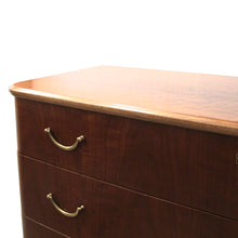 Load image into Gallery viewer, 1940s Swedish Chest of Drawers with Walnut Veneers with Curved Edges