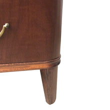 Load image into Gallery viewer, 1940s Swedish Chest of Drawers with Walnut Veneers with Curved Edges