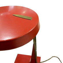 Load image into Gallery viewer, Mid-Century Flying Saucer Adjustable Red Desk Lamp, Italian