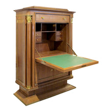 Load image into Gallery viewer, Exceptional Art Deco Cabinet Secrétaire Attributed to Jules Leleu with Bronze Ornaments, French