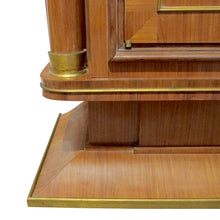 Load image into Gallery viewer, Exceptional Art Deco Cabinet Secrétaire Attributed to Jules Leleu with Bronze Ornaments, French