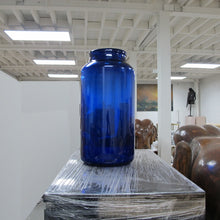 Load image into Gallery viewer, Early 20th Century Large Bristol Blue Glass Floor Vase, English