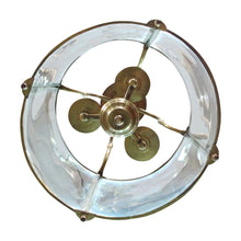 Load image into Gallery viewer, Late 19th Century Pair of Neoclassical Style Curved Glass Brass Lanterns, French