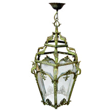 Load image into Gallery viewer, Mid-Century Large Six Facet’s Bronze Lantern Louis XV Style, French