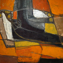 Load image into Gallery viewer, Mid-Century Modern Abstract Oil Painting on Canvas, Scandinavian