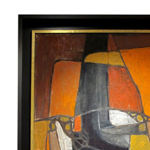 Load image into Gallery viewer, Mid-Century Modern Abstract Oil Painting on Canvas, Scandinavian