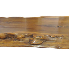 Load image into Gallery viewer, 1960s Live Edge Yew Wood Bench Attributed to Reynolds Of Ludlow, English