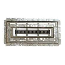 Load image into Gallery viewer, 1960S Doria Ceiling Light with Clear and Textured Glass Oval Tubes, German