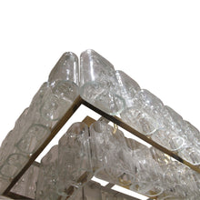 Load image into Gallery viewer, 1960S Doria Ceiling Light with Clear and Textured Glass Oval Tubes, German