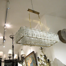 Load image into Gallery viewer, 1960S Doria Ceiling Light with Clear and Textured Glass Oval Tubes, German