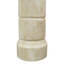 Load image into Gallery viewer, 1960s Pair of Cream Marble Cylinder Table Lamps, Italian