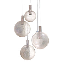 Load image into Gallery viewer, 1960s Five Glass Globes Pendant Ceiling Light by Doria Leuchten, German