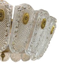 Load image into Gallery viewer, 1960S/70S Large Glass and Brass Pendant Light by Orrefors, Swedish