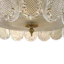 Load image into Gallery viewer, 1960S/70S Large Glass and Brass Pendant Light by Orrefors, Swedish