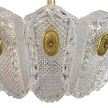 Load image into Gallery viewer, 1960S/70S Large Glass and Brass Pendant Light by Orrefors, Swedish