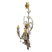 Load image into Gallery viewer, 1970s Pair of Silver Gilt Iron Wall Lights by Banci Firenze, Italy