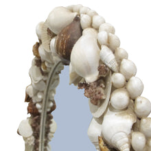 Load image into Gallery viewer, 1960s Italian Oval Wall Mirror Encrusted with Sea Shells and Corals