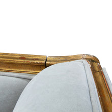 Load image into Gallery viewer, Late 19th Century French Large Gilt Frame Sofa Newly Upholstered