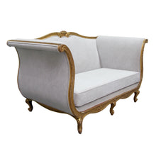 Load image into Gallery viewer, Late 19th Century French Large Gilt Frame Sofa Newly Upholstered