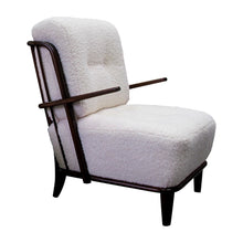 Load image into Gallery viewer, Pair of 1940s German Armchairs with an Oak Frame Newly Upholstered