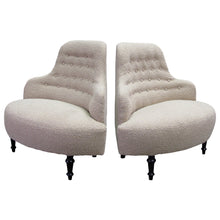 Load image into Gallery viewer, Late 19th Century Pair of French Baroque Style Armchairs Newly Upholstered