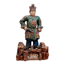 Load image into Gallery viewer, Set of Two Chinese Porcelain Statues with Zodiac Hat Symbols, 1900s