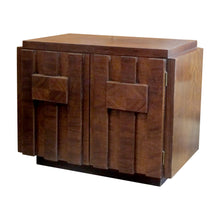 Load image into Gallery viewer, 1960s Pair of “Brutalist” Walnut Staccato Paul Evan Bedside/End Tables by Lane, American