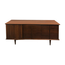 Load image into Gallery viewer, A Brutalist sculptural walnut credenza, mid-century modern, American