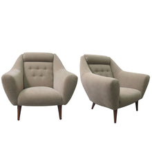 Load image into Gallery viewer, A 1960S French very comfortable large pair of armchairs