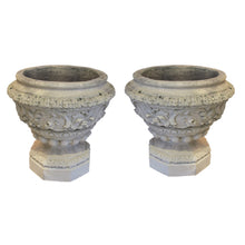Load image into Gallery viewer, A pair of Victorian white terracotta urns