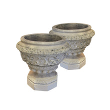 Load image into Gallery viewer, A pair of Victorian white terracotta urns