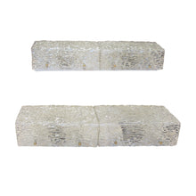 Load image into Gallery viewer, A pair of large rectangular glass wall lights, German 1960's