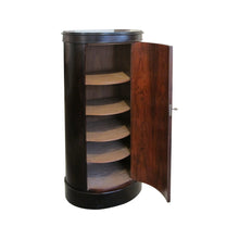Load image into Gallery viewer, A mid century rosewood cylindrical Danish cabinet