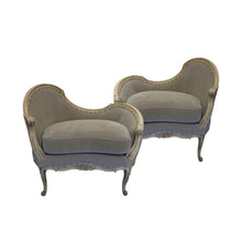 Load image into Gallery viewer, Pair of elegant French stools, early 20th century