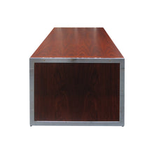 Load image into Gallery viewer, 1970’s Danish large free-standing executive rosewood desk with a chrome frame