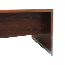 Load image into Gallery viewer, 1970’s Danish large free-standing executive rosewood desk with a chrome frame