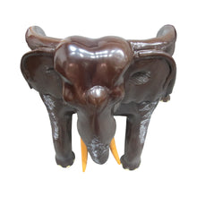 Load image into Gallery viewer, Mid-century pair of Balinese hand carved hardwood elephant chairs