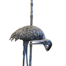 Load image into Gallery viewer, 1960s Spanish silver-plated pair of bronze heron table lamps by Valenti