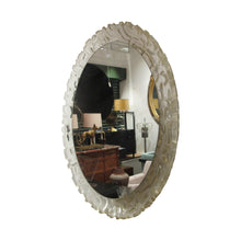 Load image into Gallery viewer, 1960s German Balschbach pair of illuminated oval backlit Lucite wall mirror