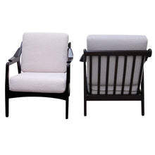 Load image into Gallery viewer, 1950s Swedish pair of armchairs newly upholstered