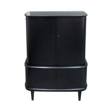 Load image into Gallery viewer, 1940s Danish ebonised tall cabinet in the style of designer Alex Larsson