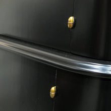 Load image into Gallery viewer, 1940S Swedish Ebonised Tall Cabinet in the Style of Designer Axel Larsson
