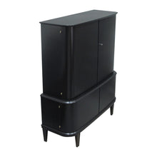 Load image into Gallery viewer, 1940S Swedish Ebonised Tall Cabinet in the Style of Designer Axel Larsson