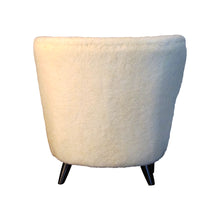 Load image into Gallery viewer, 1940s Finnish pair of wingback lounge chairs, in lamb skin fabric