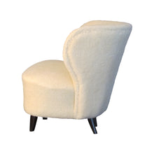 Load image into Gallery viewer, 1940s Finnish pair of wingback lounge chairs, in lamb skin fabric