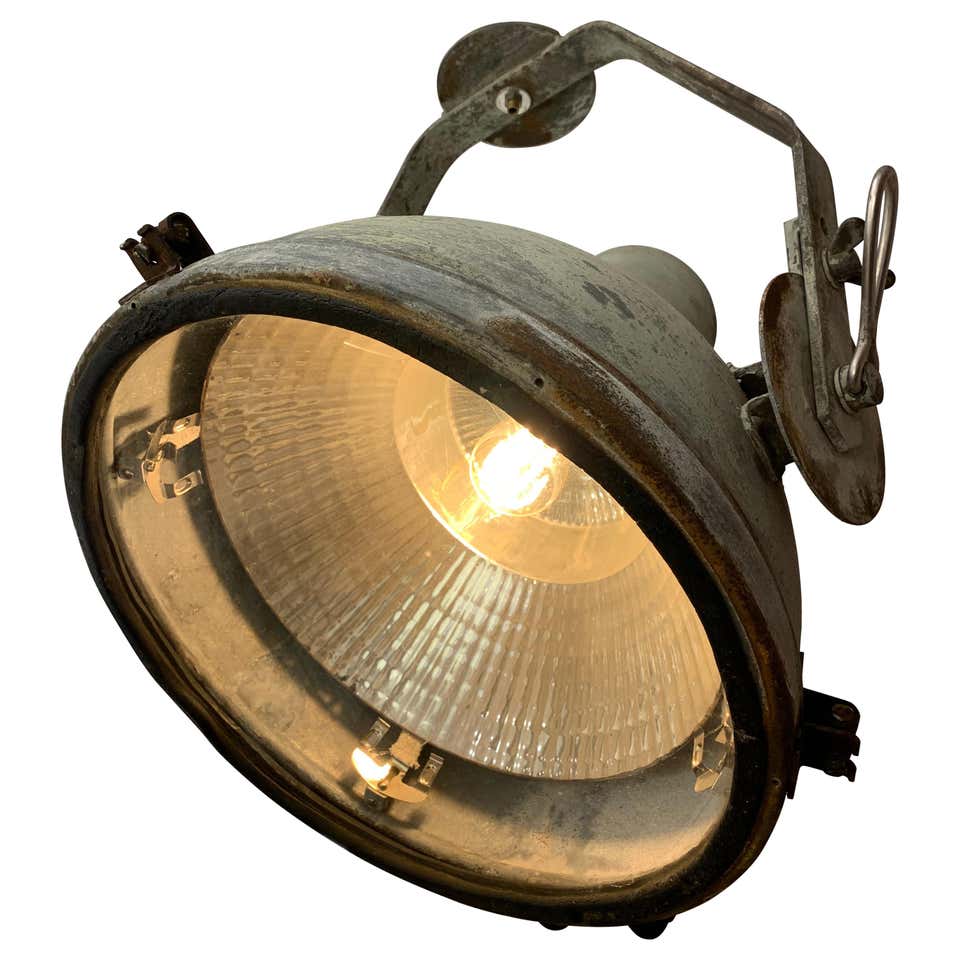 Large Vintage Industrial Swivel Metal Hanging Light